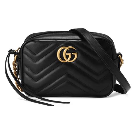 Gucci Leather Gg Marmont Matelass Mini Bag In Black Lyst