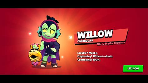 Unlocking And Gameplay Of The Newest Brawler In Brawl Stars Willow Youtube