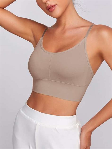 Seamless Medium Support Sports Bra SHEIN USA