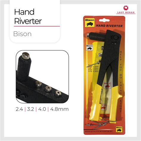 Jual Tang Rivet Rifet Ripet Tembak Paku Hand Riveter BISON Plat