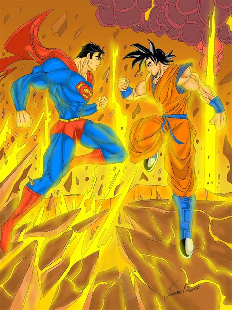 Superman Vs Goku By Johntrix On Deviantart