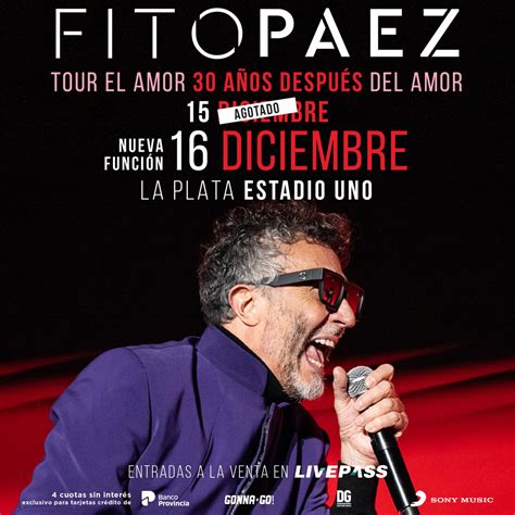 Entradas Para Fito Paez En El Estadio Uno Livepass