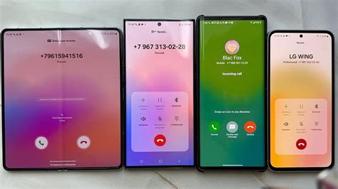 Incoming Call Samsung Galaxy Fold 5 LG Wing Samsung S23 FE