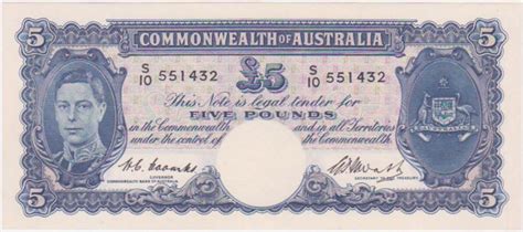 Five Pound Coombs/Watt - Australian Banknotes