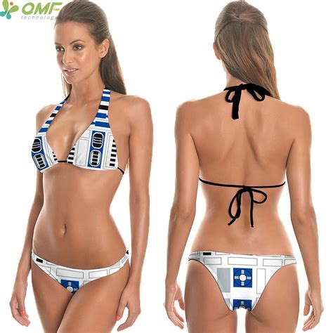 Cosplay R D Bikini Thongs Bottom Brazilian Swimwear Star Wars