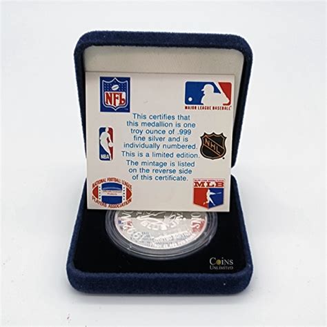 1992 World Series Champions Toronto Blue Jays 1 Oz 999 Fine Silver Medallion W Box And Coa