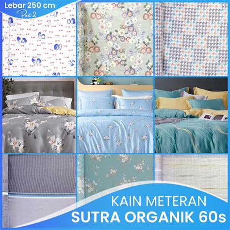 Jual Hpd Kain Meteran Sprei Sutra Organik S Motif High Quality Lebar