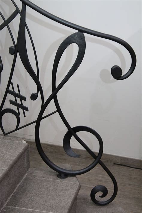 Stair Railings Based On Musical Notes And Notation Stair Railing