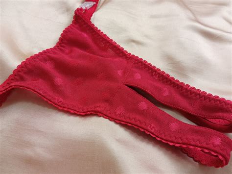 Polka Dot Lingerie Set Sexy Red Lingerie Ouvert Panties Etsy