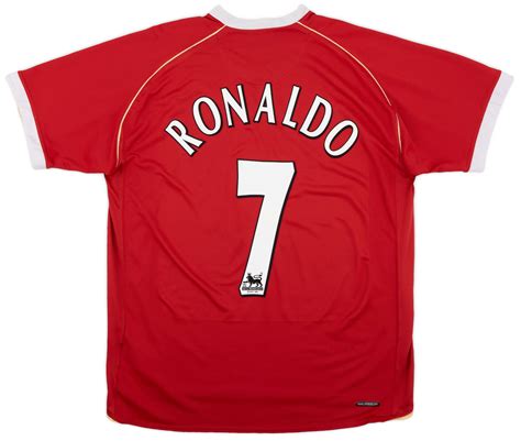 2006 07 Manchester United Home Shirt Ronaldo 7 6 10 XL