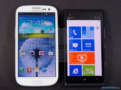 Samsung Galaxy S Iii Vs Nokia Lumia Windows Phone