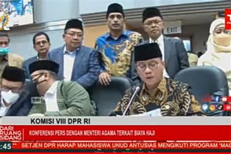 GoNews DPR Dan Pemerintah Sepakati Biaya Haji 2022