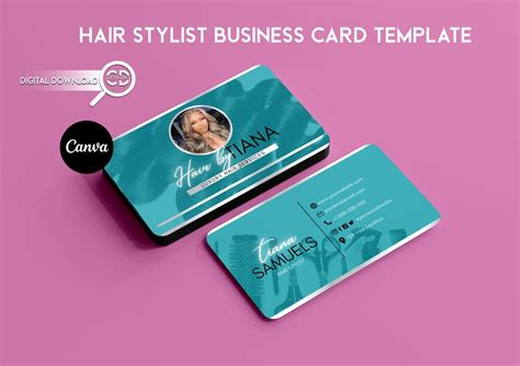 Hair Stylist Business Card Template Hair Business Card Template ...