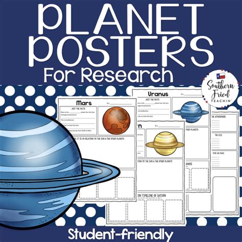 Planets Research Project Posters - Southern Fried Teachin'