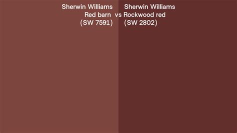 Sherwin Williams Red Barn Vs Rockwood Red Side By Side Comparison