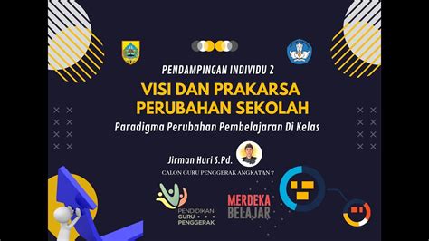 Pendampingan Individu 2 Calon Guru Penggerak Angkatan 7 I Visi Dan