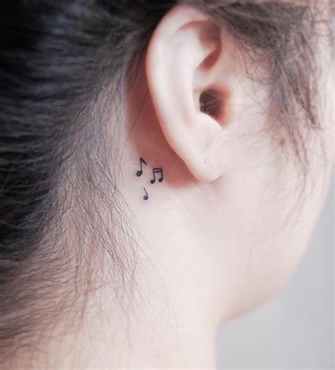 Music Notes Small Tattoo by Witty Button - Tattoo Insider