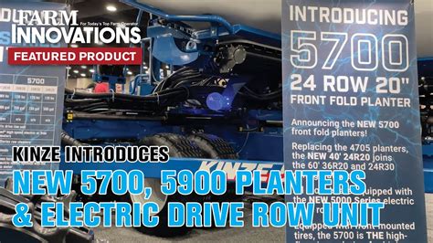 Kinze Introduces New Planters Electric Drive Row Unit