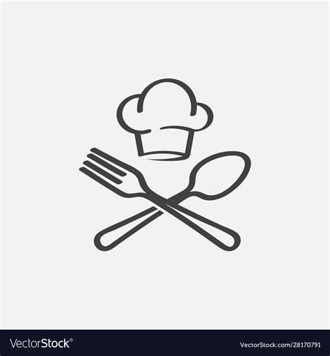 Chef Hat Fork And Spoon Clip Art