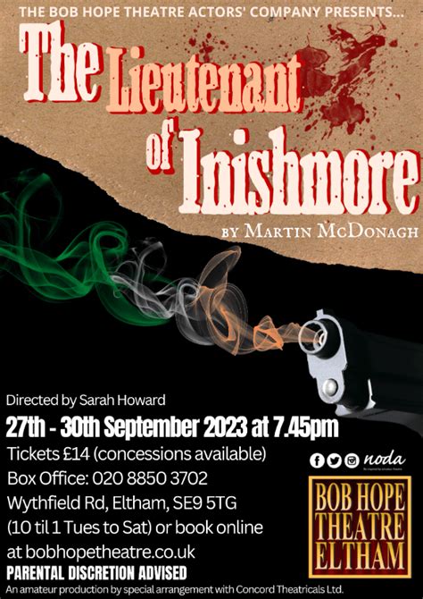 The Lieutenant Of Inishmore At Bob Hope Theatre Event Tickets From