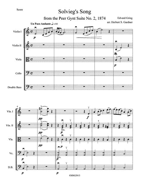 Peer Gynt Suite No2 Op55 Grieg Edvard Imslp Free Sheet Music