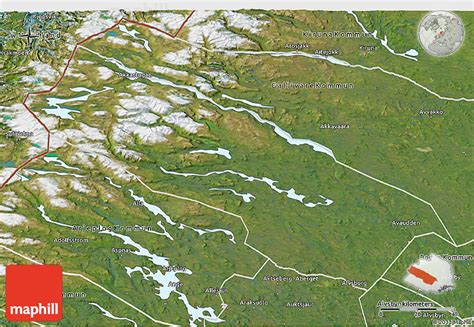 Satellite 3D Map of Jokkmokk Kommun