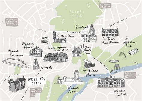 Warwick Map On Behance