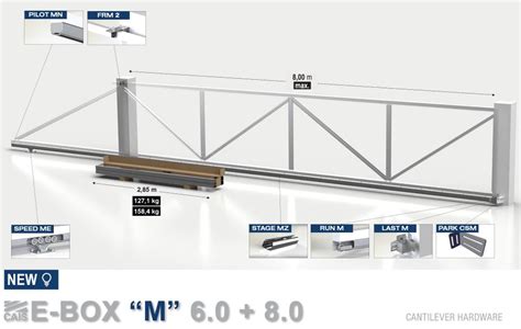 M Cantilever Sliding Gate Hardware Cais All In One E Box M