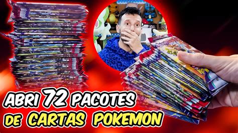 ABRI 72 PACOTES DE CARTA POKEMON YouTube