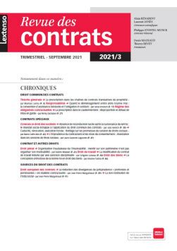 Revue Des Contrats Rdc N Collectif Lgdj Fr