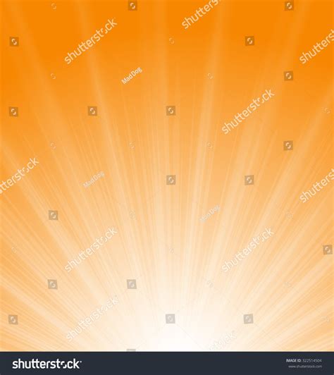 Illustration Abstract Orange Background Sun Rays Stock Illustration