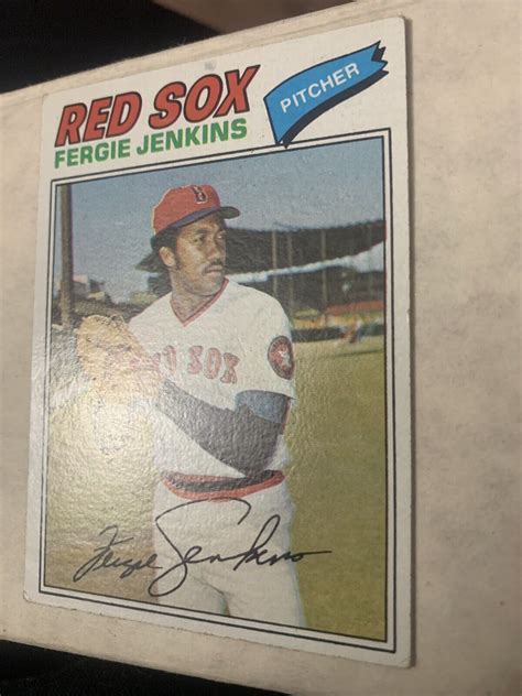 Topps Fergie Jenkins Red Sox Ebay