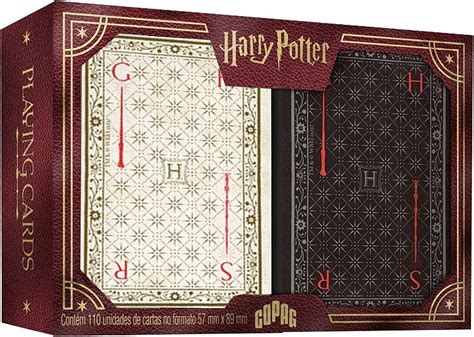 Baralho Copag Harry Potter Estojo Duplo Baralho Box Sua Loja Online