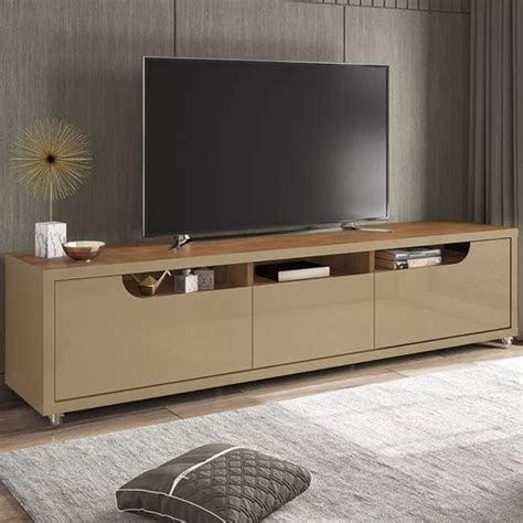 Estante Para Tv De Hasta Pulgadas Jersey Con Cajones Color Beige