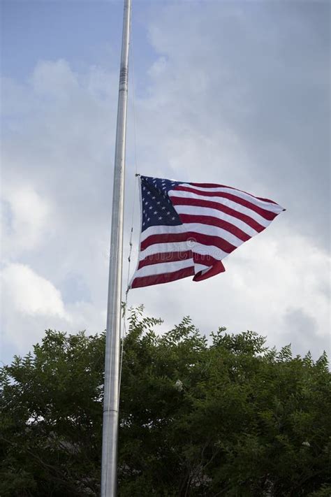 Flag At Half Mast Stock Image Image Of Fourth Federal 82662649