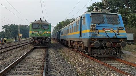 Wag Locomotive Waiting And Wag Locomotive Maal Gaadi Freight