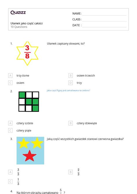 Ponad U Amki Jako Cz Ci Ca O Ci Arkuszy W Quizizz Darmowe I Do Druku