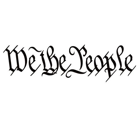 We The People Window Decal - We The People Constitution Logo Sticker - 7208