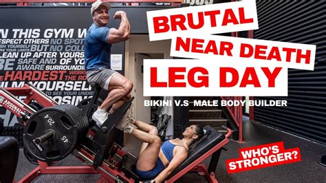 The Most Brutal Leg Workout Whose Stronger Bikini Body Builder V S