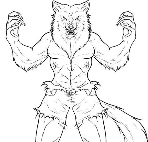 Werewolf Coloring Page Coloring Home