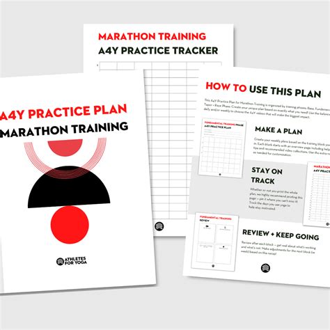 A4y Marathon Training Practice Plan — Athletes For Yoga — Performance