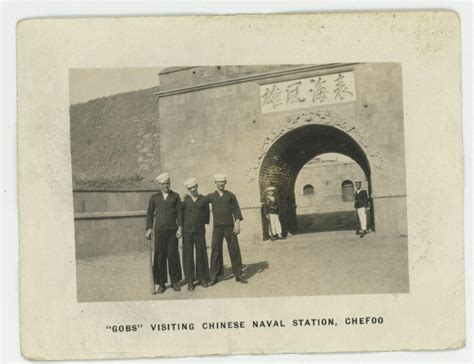 Pre Ww2 Photograph China 1930s Chefoo Navy Sailor Purchased Photo Naval