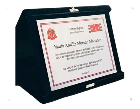 Placa De Homenagem Aposentadoria Parcelamento Sem Juros