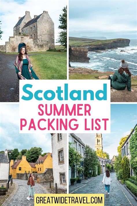 Scotland What To Wear Packing List For Summer For Women Scotland Travel Scotland