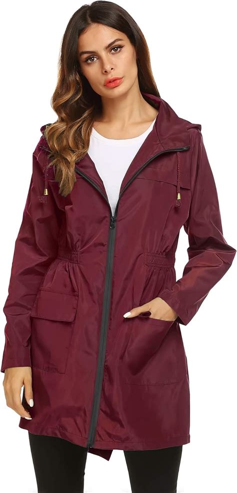 Buy Lomon Women Waterproof Lightweight Rain Jacket Active Outdoor