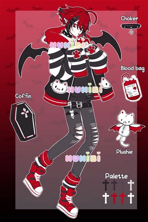 Vampire Adopt Open By Hunibi On Deviantart Vampire Character