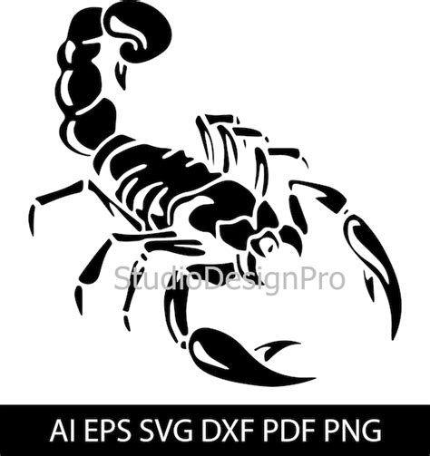 Scrapbooking Embellishments Clip Art And Image Files Scorpio Svg File