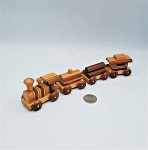 Handmade Wooden Toy Trains Etsy