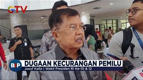 Ada Dugaan Kecurangan Pemilu Jusuf Kalla Setuju Usulan Hak Angket