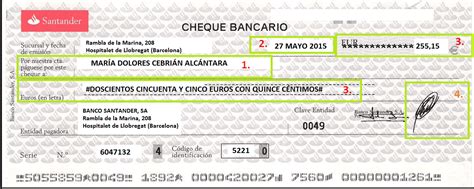 Cómo Rellenar Un Cheque Cursosinemweb Es